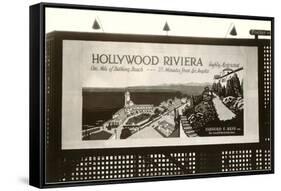 Hollywood Riviera Billboard-null-Framed Stretched Canvas