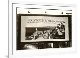 Hollywood Riviera Billboard-null-Framed Art Print