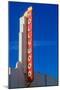 "Hollywood" sign at the Hollywood Theater in Los Angeles, California-null-Mounted Premium Photographic Print