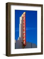 "Hollywood" sign at the Hollywood Theater in Los Angeles, California-null-Framed Photographic Print