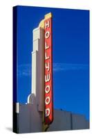 "Hollywood" sign at the Hollywood Theater in Los Angeles, California-null-Stretched Canvas