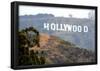 Hollywood Sign (Front) Art Poster Print-null-Framed Poster