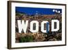 "Hollywood" sign on the hillsides of Hollywood, Los Angeles, California-null-Framed Photographic Print