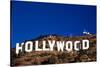 "Hollywood" sign on the hillsides of Hollywood, Los Angeles, California-null-Stretched Canvas