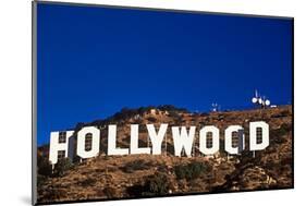 "Hollywood" sign on the hillsides of Hollywood, Los Angeles, California-null-Mounted Photographic Print