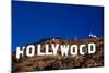 "Hollywood" sign on the hillsides of Hollywood, Los Angeles, California-null-Mounted Photographic Print