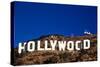 "Hollywood" sign on the hillsides of Hollywood, Los Angeles, California-null-Stretched Canvas