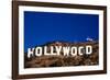 "Hollywood" sign on the hillsides of Hollywood, Los Angeles, California-null-Framed Photographic Print