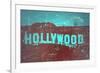 Hollywood Sign-NaxArt-Framed Art Print