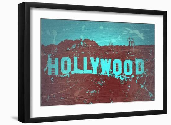 Hollywood Sign-NaxArt-Framed Art Print