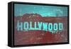 Hollywood Sign-NaxArt-Framed Stretched Canvas