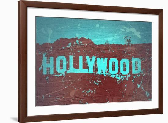 Hollywood Sign-NaxArt-Framed Premium Giclee Print