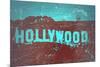 Hollywood Sign-NaxArt-Mounted Premium Giclee Print