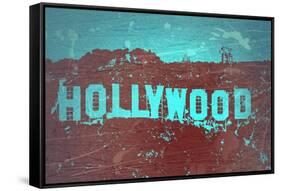 Hollywood Sign-NaxArt-Framed Stretched Canvas