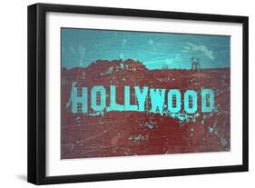 Hollywood Sign-NaxArt-Framed Art Print