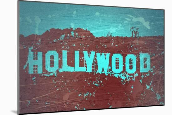 Hollywood Sign-NaxArt-Mounted Art Print