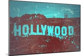 Hollywood Sign-NaxArt-Mounted Art Print