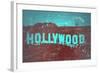 Hollywood Sign-NaxArt-Framed Art Print