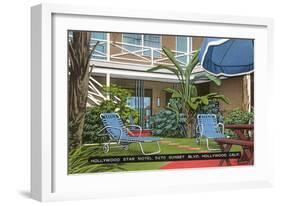 Hollywood Star Motel-null-Framed Premium Giclee Print