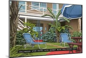 Hollywood Star Motel-null-Mounted Art Print