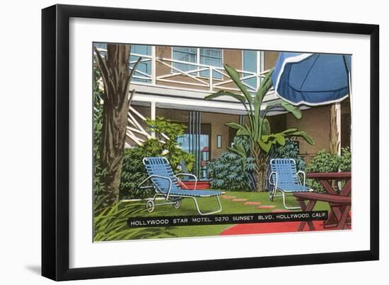Hollywood Star Motel-null-Framed Art Print