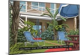 Hollywood Star Motel-null-Mounted Art Print