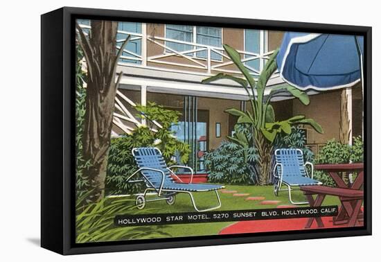 Hollywood Star Motel-null-Framed Stretched Canvas