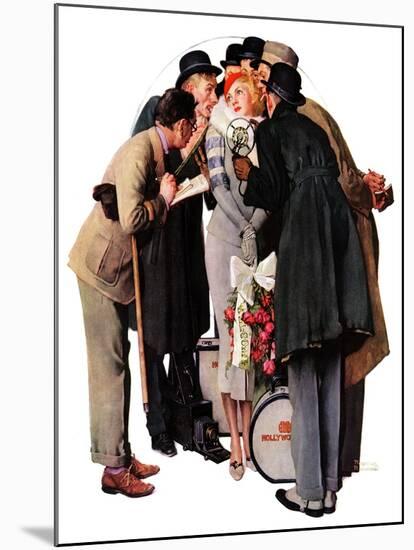 "Hollywood Starlet", March 7,1936-Norman Rockwell-Mounted Giclee Print