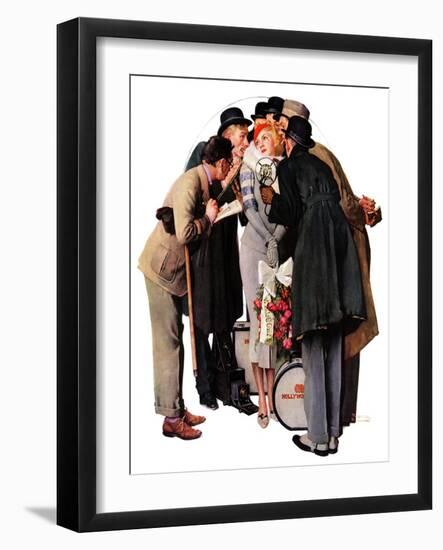 "Hollywood Starlet", March 7,1936-Norman Rockwell-Framed Giclee Print