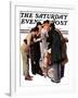 "Hollywood Starlet" Saturday Evening Post Cover, March 7,1936-Norman Rockwell-Framed Giclee Print