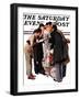 "Hollywood Starlet" Saturday Evening Post Cover, March 7,1936-Norman Rockwell-Framed Giclee Print