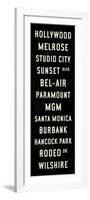 Hollywood Transit Sign-Michael Jon Watt-Framed Giclee Print