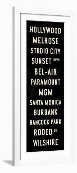 Hollywood Transit Sign-Michael Jon Watt-Framed Giclee Print