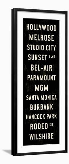 Hollywood Transit Sign-Michael Jon Watt-Framed Giclee Print