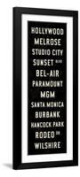 Hollywood Transit Sign-Michael Jon Watt-Framed Giclee Print