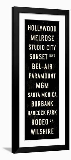 Hollywood Transit Sign-Michael Jon Watt-Framed Giclee Print