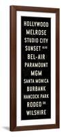 Hollywood Transit Sign-Michael Jon Watt-Framed Giclee Print