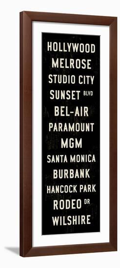 Hollywood Transit Sign-Michael Jon Watt-Framed Giclee Print