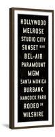 Hollywood Transit Sign-Michael Jon Watt-Framed Premium Giclee Print