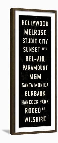 Hollywood Transit Sign-Michael Jon Watt-Framed Premium Giclee Print