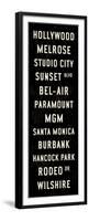 Hollywood Transit Sign-Michael Jon Watt-Framed Premium Giclee Print