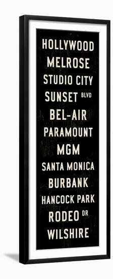 Hollywood Transit Sign-Michael Jon Watt-Framed Premium Giclee Print