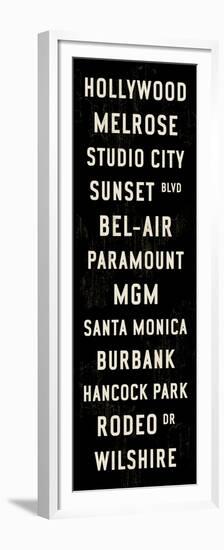 Hollywood Transit Sign-Michael Jon Watt-Framed Premium Giclee Print