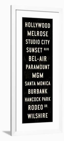 Hollywood Transit Sign-Michael Jon Watt-Framed Giclee Print