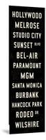 Hollywood Transit Sign-Michael Jon Watt-Mounted Giclee Print