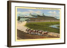 Hollywood Turf Club, Inglewood, California-null-Framed Art Print