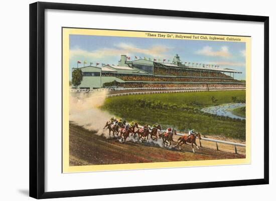 Hollywood Turf Club, Inglewood, California-null-Framed Art Print