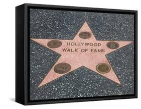 Hollywood Walk of Fame, Hollywood Boulevard, Los Angeles, California-Wendy Connett-Framed Stretched Canvas