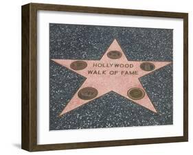 Hollywood Walk of Fame, Hollywood Boulevard, Los Angeles, California-Wendy Connett-Framed Photographic Print