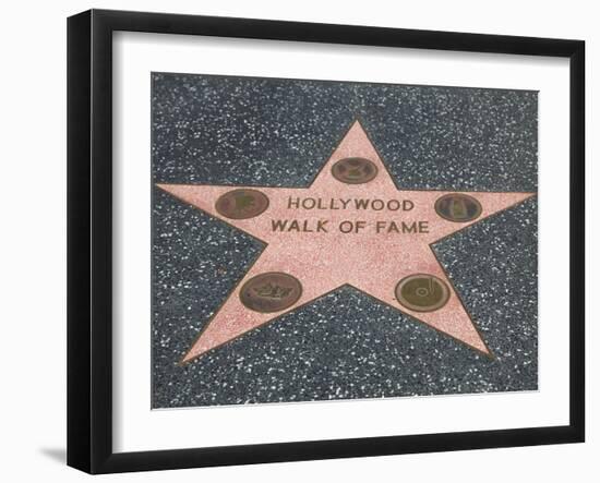 Hollywood Walk of Fame, Hollywood Boulevard, Los Angeles, California-Wendy Connett-Framed Photographic Print